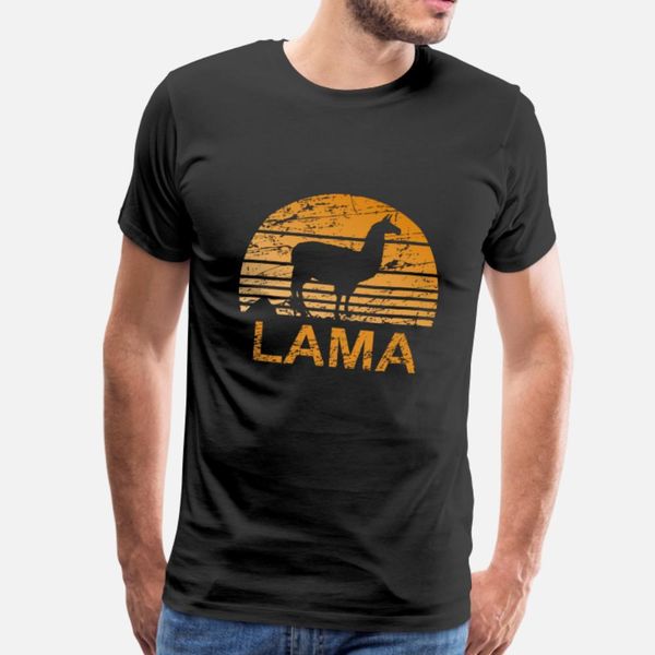 

lama sunset alpaca gift peru t shirt men print tee shirt s-xxxl letters cute authentic summer normal shirt