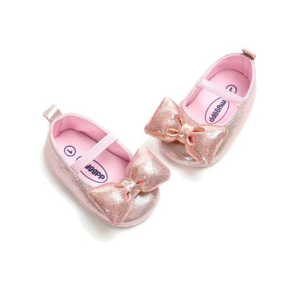 

cute baby 0-12m princess girls infant soft bottom prewalkers with big bow choose sizes
