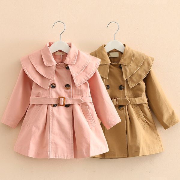

spring autumn girls casual jackets hooded outerwear fashion printing candy color windbreaker children clothing cute girls coat, Blue;gray