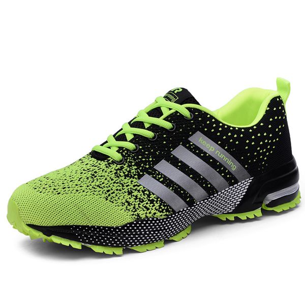

spring men sneaker breathable running shoes women mesh lightweight wearable casual footwear male large zapatos hombre size 35-47, Black