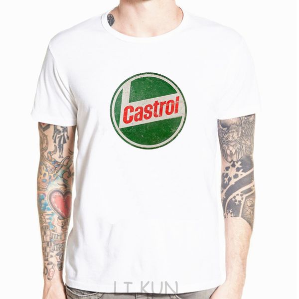 

anime print tee castrol motor oil - graphic t shirt short & long sleeve letter t shirt men casual white t-shirt custom