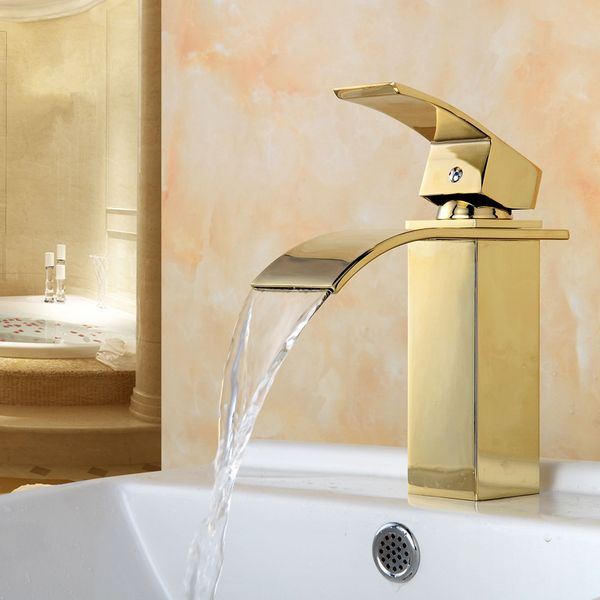 

waterfall basin faucet basin faucet, waterfall type and cold water, single handle, single hole