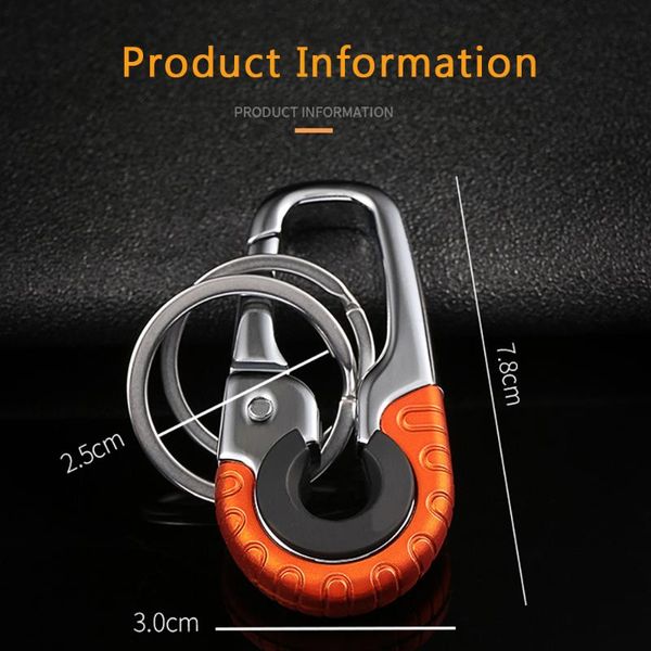 

titanium alloy belt keyboard for men wearing belt keyboard creative customized car ring hanging, Silver