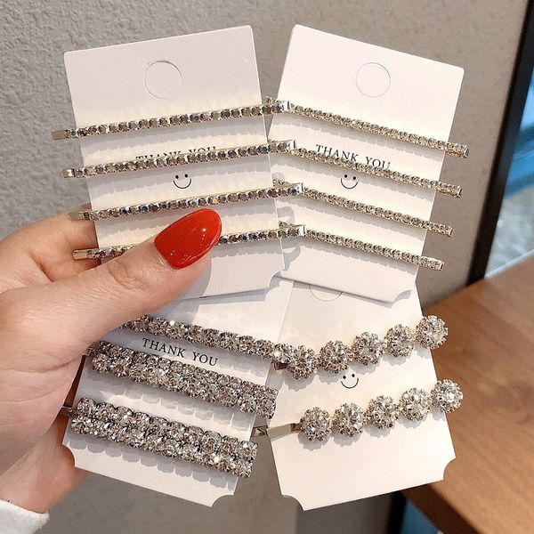 Kristall-Clips für Haar-Accessoires für Frauen, voller Strass, elegante Stifte, glänzende Tiara, luxuriöse Griffe