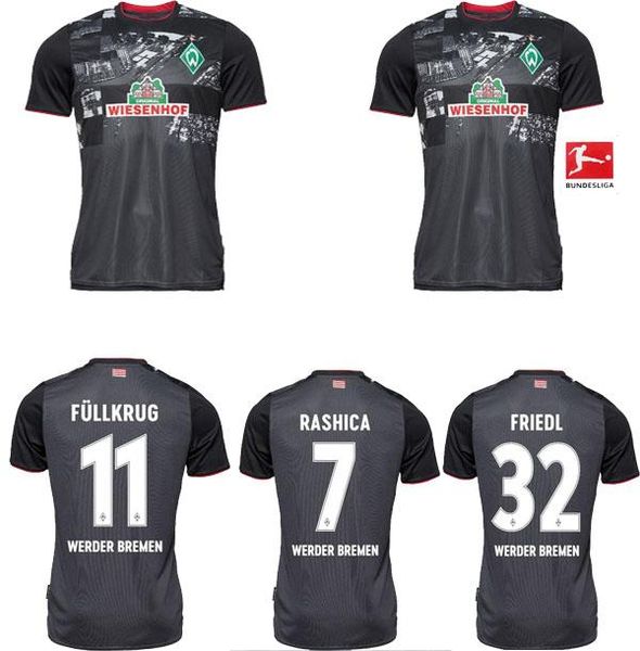 

new 20 21 werder bremen home away third shirt 2020 2021 junior sportverein soccer jerseys pizarro osako harnik kruse rashica football shirt, Black;yellow