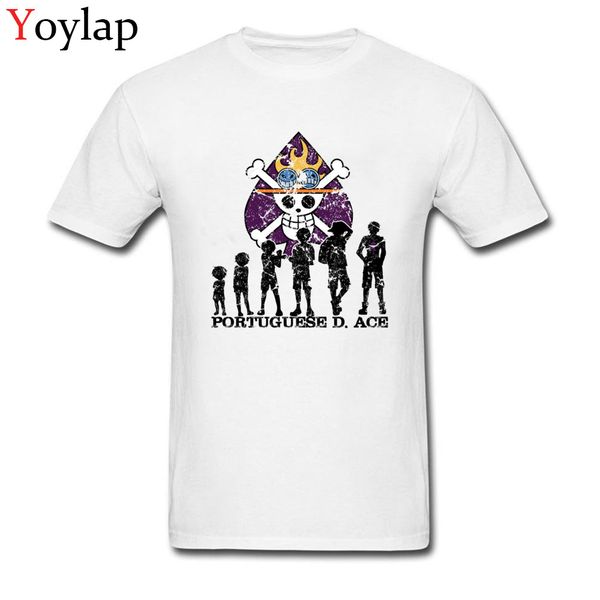 

pirate one piece d ace group t-shirt japan famous anime print man's cool tee shirt custom design