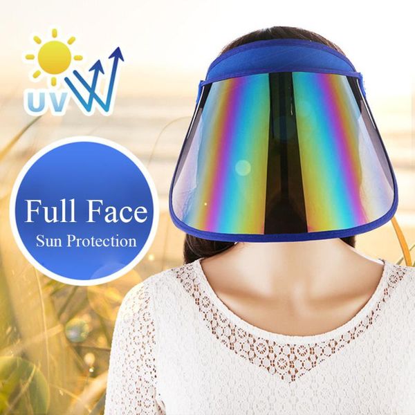 

anti-uv sun visor hat outdoor beach modern sun protection visor cap, Blue;gray