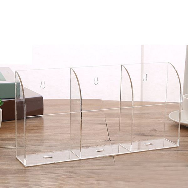 

home multiple size organizer rack storage box wall mount remote control holder