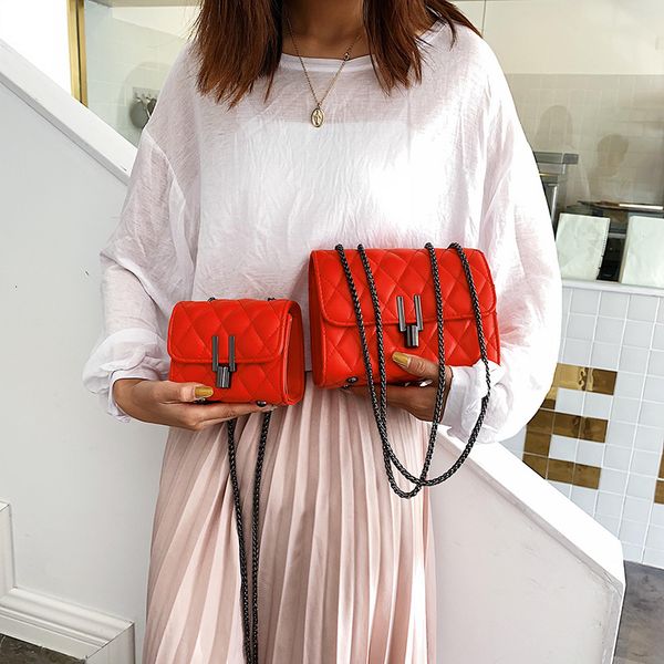 

fashion small square pu leather crossbody bags for women simple pure bags for women 2019 sac main femme shoulder bag