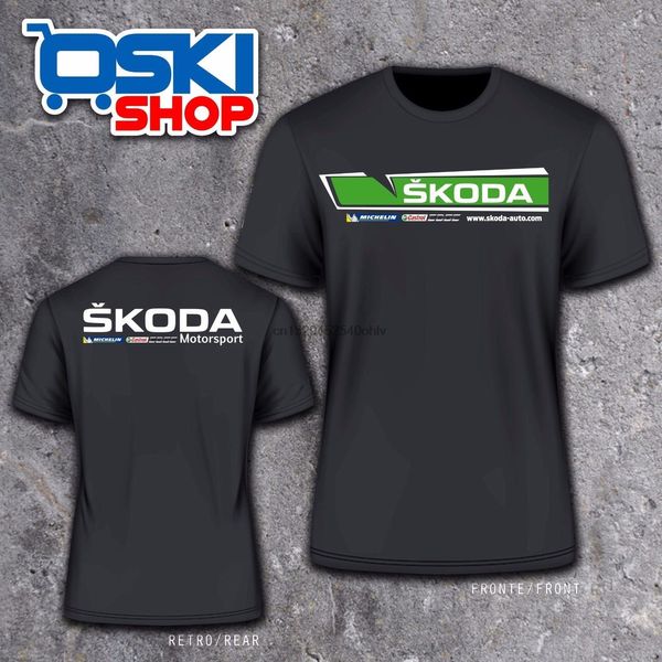 

mens maglietta skoda motorsport rally fabia hquality t shirt