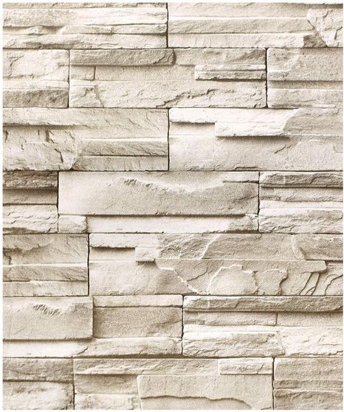 

luckyyj faux stacked stone peel and stick wallpaper taupe/tan brick self adhesive contact paper for walls bedroom home decor