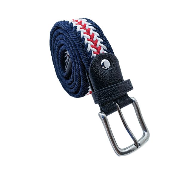 

casual knitted belts men women elastic stretch  pin buckle belt woven canvas webbing jeans belt 2020 fashion for men, Black;brown