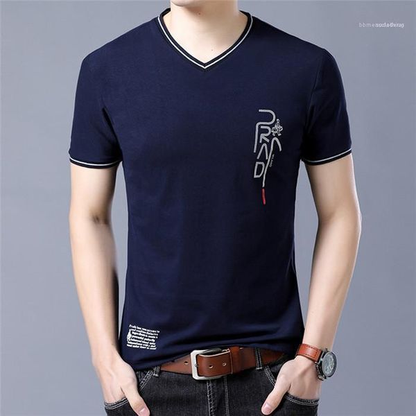 

tees summer young t shirts tees cotton mens designer t shirt v neck men, White;black