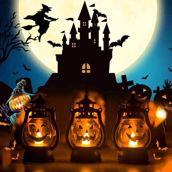 

led halloween pumpkin light bar holiday decoration lighting friends family party retro ghost festival 10366