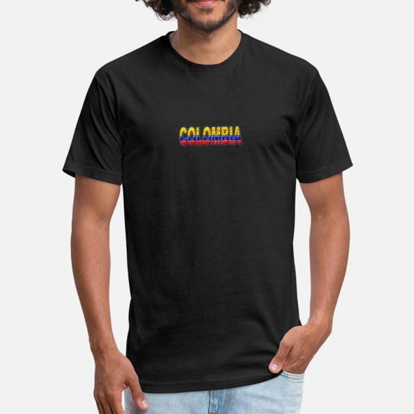 

colombia t shirt men printed tee shirt round collar pictures famous fashion spring pattern shirt