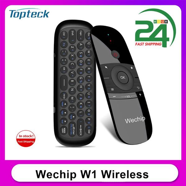 

wechip w1 2.4g mini air mouse rechargeble mini remote control-for smart tv android tv box lappc gamer
