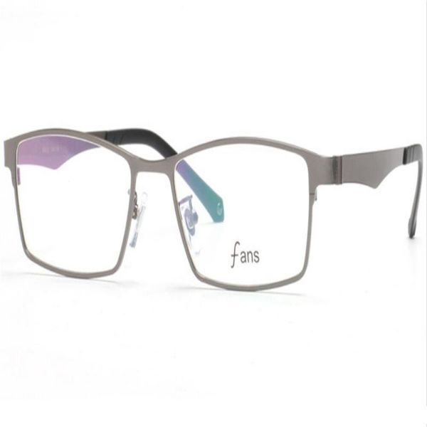 

mongoten myopia eyeglasses business design men full rim alloy fashion frame black silver ultralight optical goggle eyeglasses