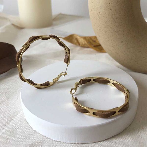 

2020 fashion classic gold color hoop smooth circle earrings for women jewelry handmade, Silver