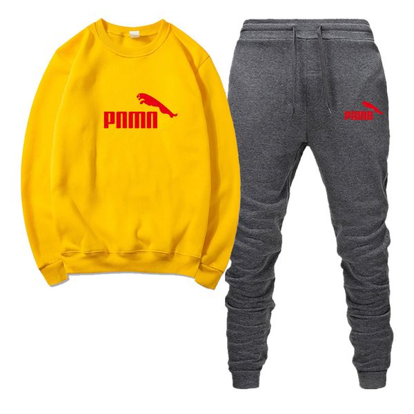 

men's 2021 designer sportswear men's women's hoodie + pants men's sports shirt pullover casual tennis sports tracksuit s, Gray