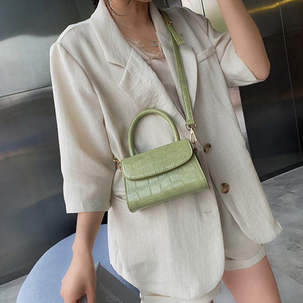 

designer crocodile pattern shoulder bags women 2020 new small lady handbags messenger bags pu leather crossbody bag female totes