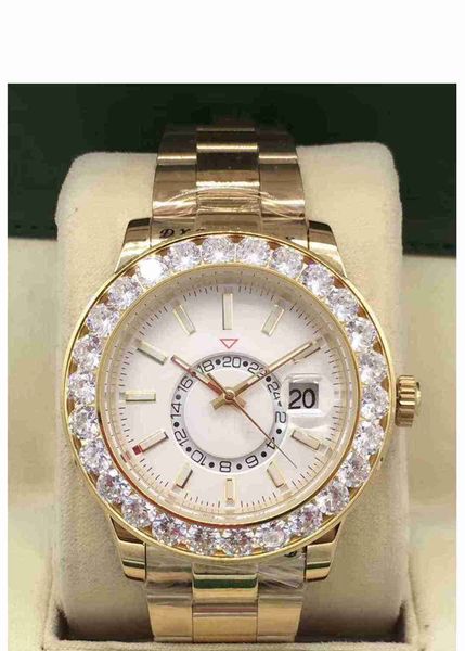 

master carefully create luxury tianren series m326934 double rotation external 43mm automatic stainless steel diamond wrist watch, Slivery;brown