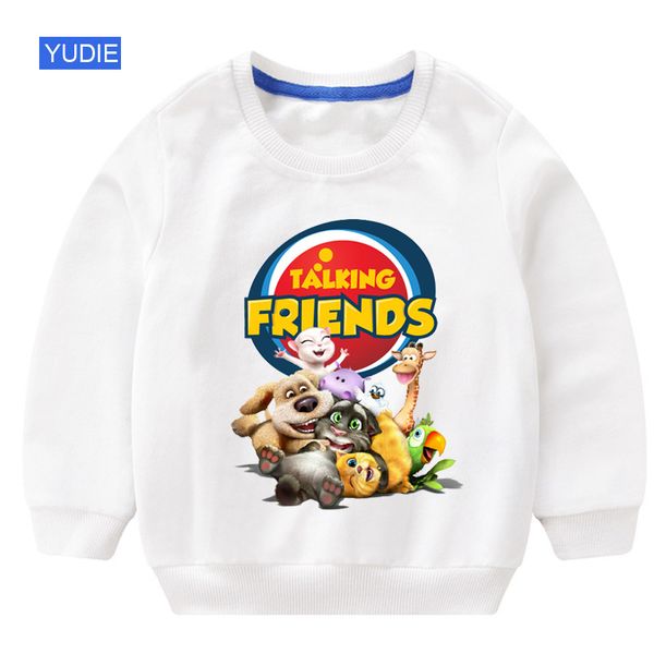 

kids sweatshirt talking cat boys sweatshirt white cotton pullover pullover kids cute 2020 autumn children sweatshirts, Black