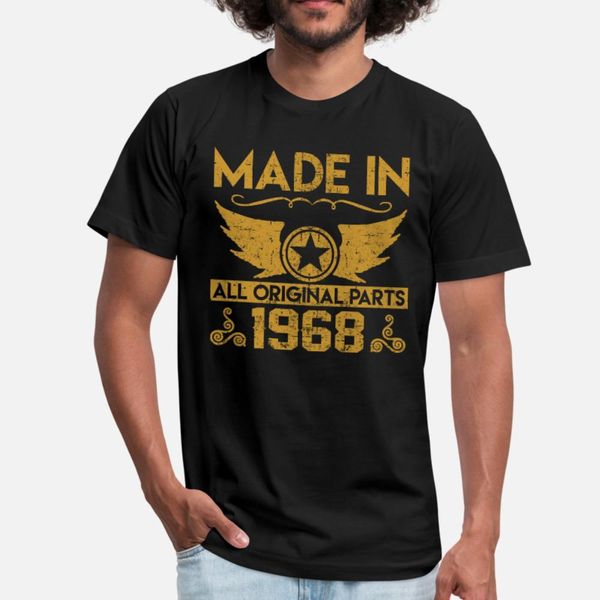 

made in 1968 33.png t shirt men personalized short sleeve s-xxxl outfit fitness casual summer slim shirt, White;black