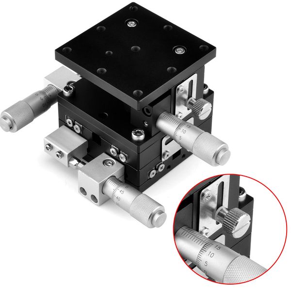 

60x60mm алюминиевого сплава ось руководство linear stage высокая точность обрезка платформы