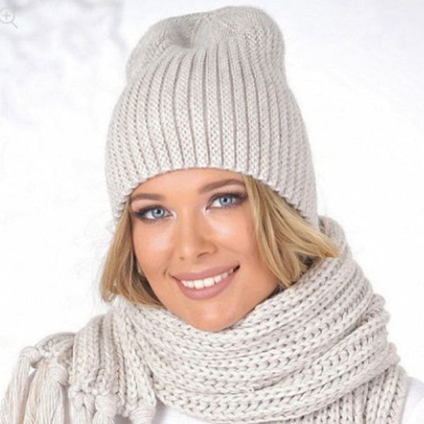 

wzcx solid color knitting keep warm fashion women's winter hat tide casual elasticity breathable thicken beanie ski cap, Blue;gray