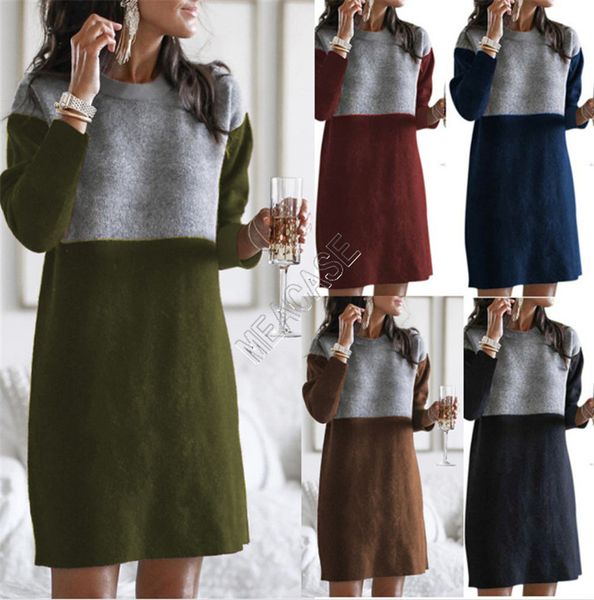 

новые зимней одежды женщин свитер новый стиль срощенной юбка сыпучие большой шею длинным рукавом женские платья boutique s-3xl saled82603, White