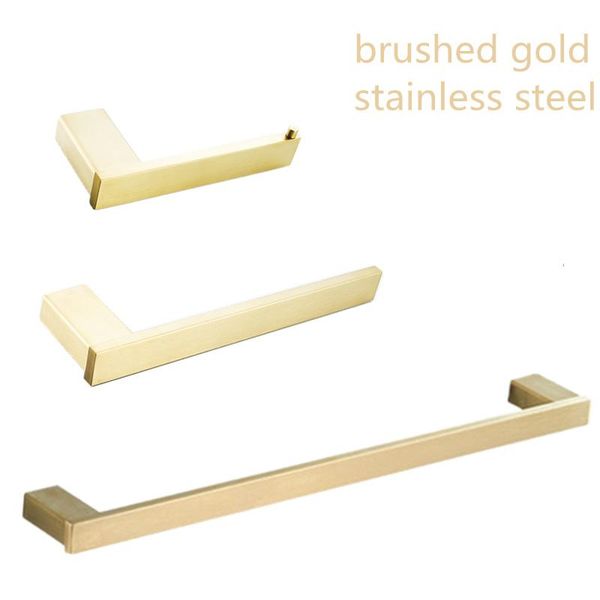 

зубная щетка стальной держатель для полотенец набор золотой рулон матовый аксессуары штук ванной металлический крюк 4 настенный держатель ту