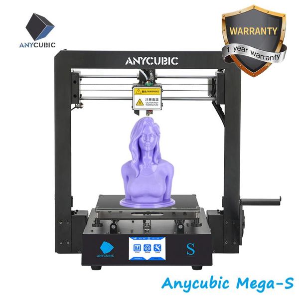 

printers anycubic mega s 3d printer i3 upgrade rigid metal frame kit fast assembly big build volume impresora drucker