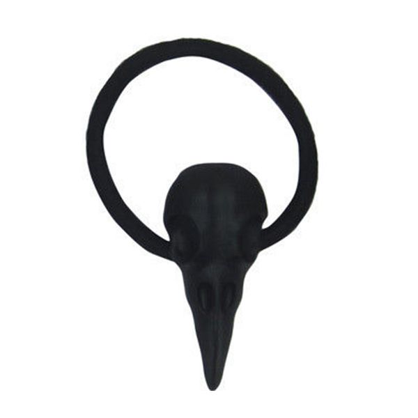 

halloween raven skull hair tie holder headbands