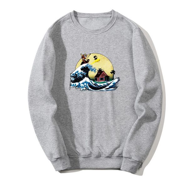 

new gray men's sweatshirt anime man hoodie autumn winter sweatshirts hoodies men casual harajuku streetwear men clothing, Black