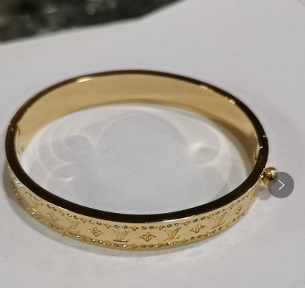 

brand size 5.7*4.9cm luxury cz diamondesigner 18k gold bangles black gold plated bracelet stainless steel bracelets