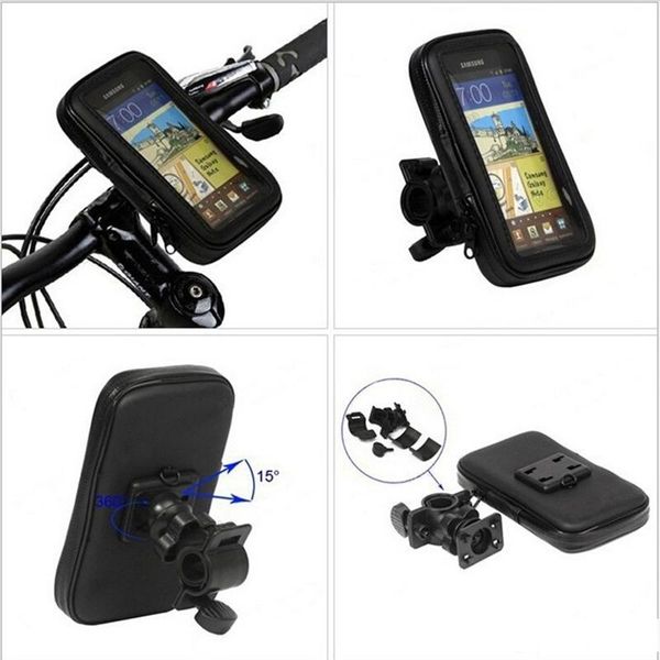 

waterproof phone case bag 360 degree rotating motorcycle bicycle bike phone holder mobile phone stand for iphone 8 plus 7 6 gps