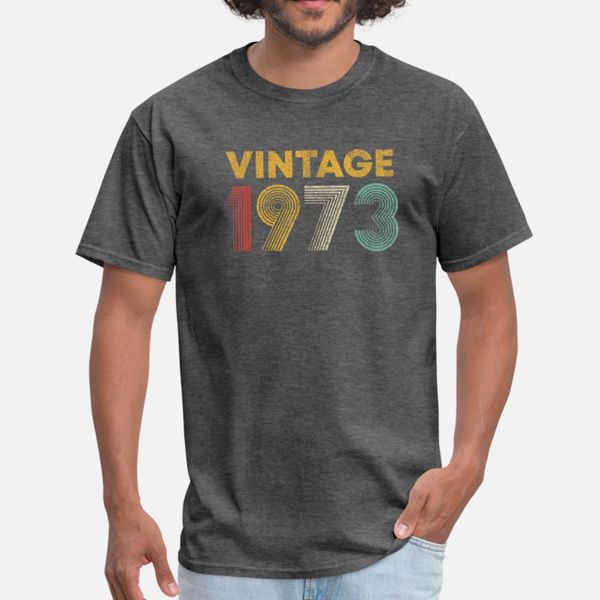 

46th birthday gift idea vintage 1973 t shirt men designing tee shirt s-xxxl gents crazy funny casual summer normal shirt