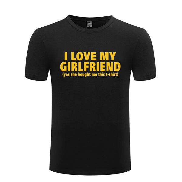 

i love my girlfriend мужская футболка футболка мужчины 2018 новый короткие рукава o шеи хлопка повседневный top tee