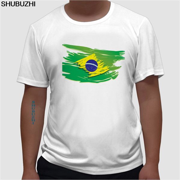 

new fashion summer brazil flag stylized printing logo t shirt 100% cotton o-neck short sleeve t-shirt high t shirts euro size