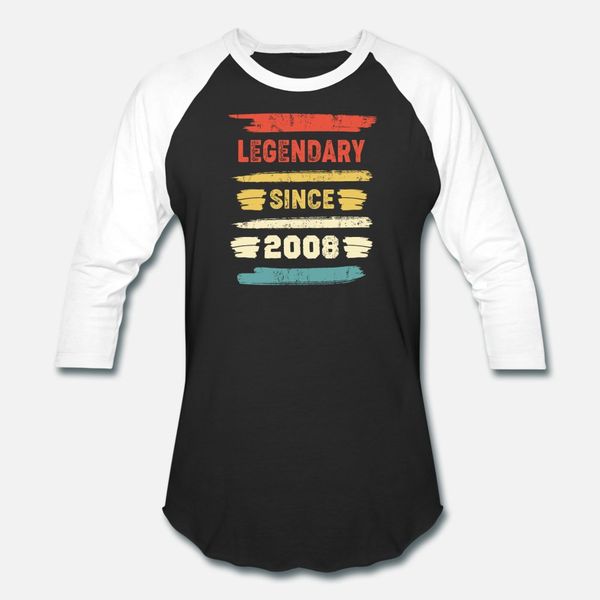 

retro birthday gift vintage legendary since 2008 t shirt men customized tee shirt o-neck pictures gift casual spring vintage shirt