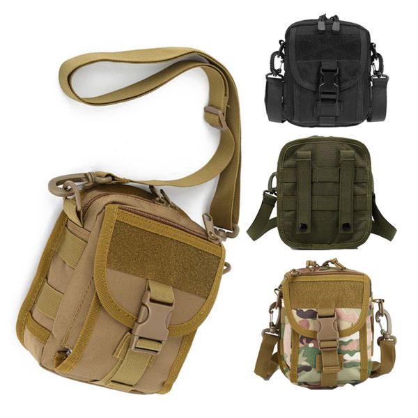 

tactical molle waist fanny pack multi-function riding sling shoulder messenger bag outdoor sports waist belt pouch