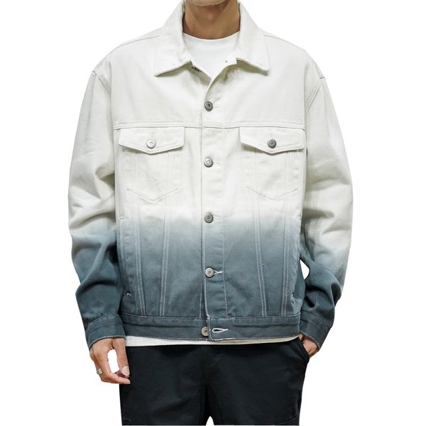 

new spring autumn mens denim jacket mens trendy fashion bomber thin ripped denim jacket male cowboy jeans, Black;brown