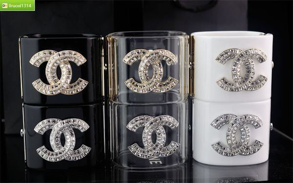 

sb2g pearl diamond cuff clear crystal punk retro skull bracelet lcby, Golden;silver