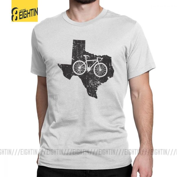 

человек урожай техас велоспорт t-shirt смешные crewneck короткими рукавами топы чистого хлопка tee shirt плюс размер футболка