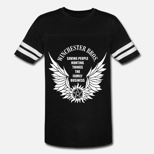

saving people hunting things supernatural t shirt men character cotton s-xxxl standard crazy funny spring normal shirt