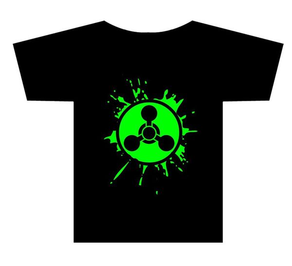 

brand new 2019 summer mens short chemical weapon logo splat t-shirt cute t shirts