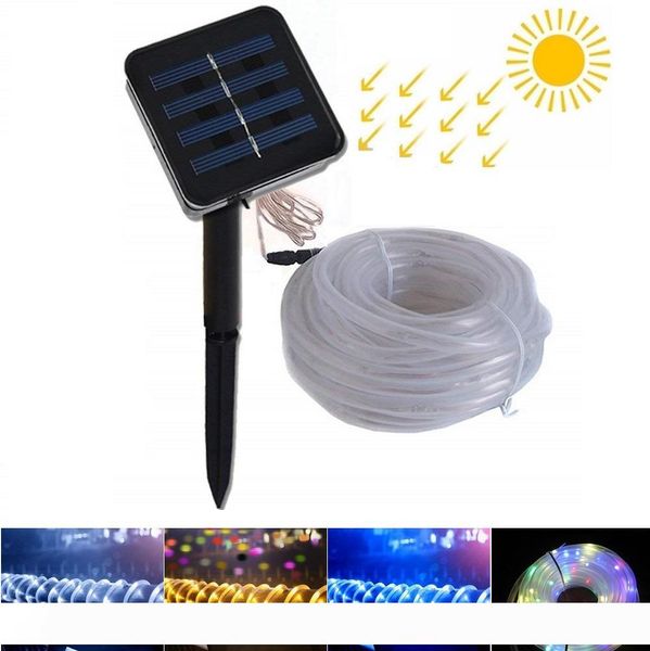 

7m 12m solar led strings lights 50 100 leds fairy flower blossom christmas party lights garden lamp waterproof outdoor night lights