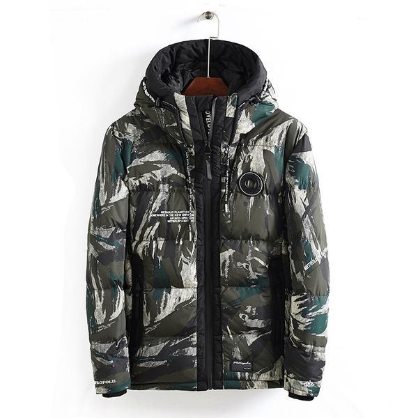 

jackets winter man 2018 fashion camouflage parker men's long winter jacket thicken warm jacket 4xl camperas hombre xd582, Black