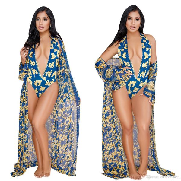 

сломанный цветок кусок купальник женщин одежда мода сексуальный печати бикини из двух частей хем набор проложенный пляжная купальник push up