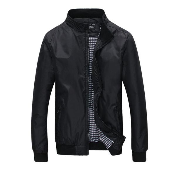 

2 colors men's jacket spring autumn fashion overcoat 2020 new arrival stand collar slim casual style whole sale, Black;brown